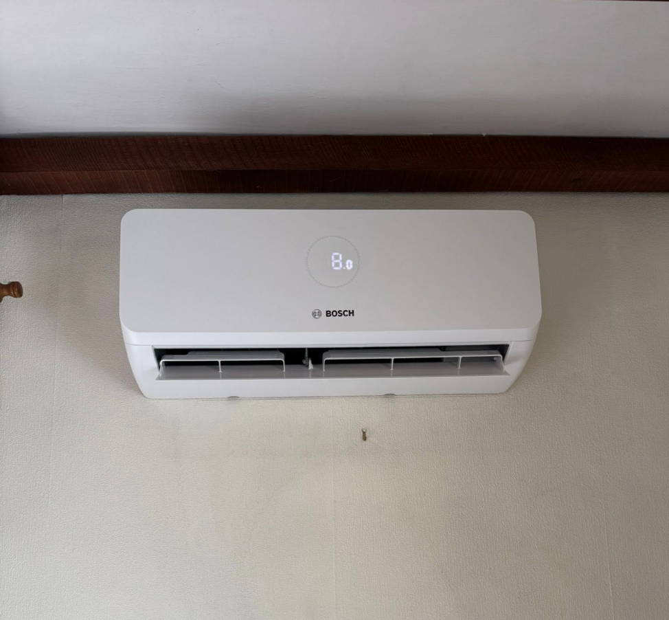 Bosch indoor wall unit fitted and commissioned